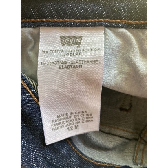 Levis Demi Curve 12M Classic Bootcut Womens 34x32 Dark Denim Blue Jeans - Picture 9 of 10